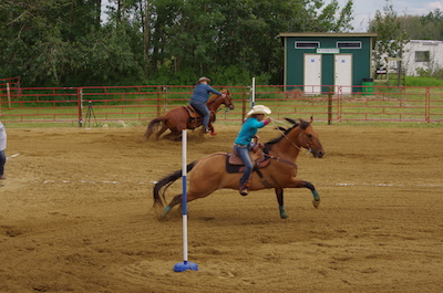 Race Time at Barrels and Buckles Eaglesham Alberta